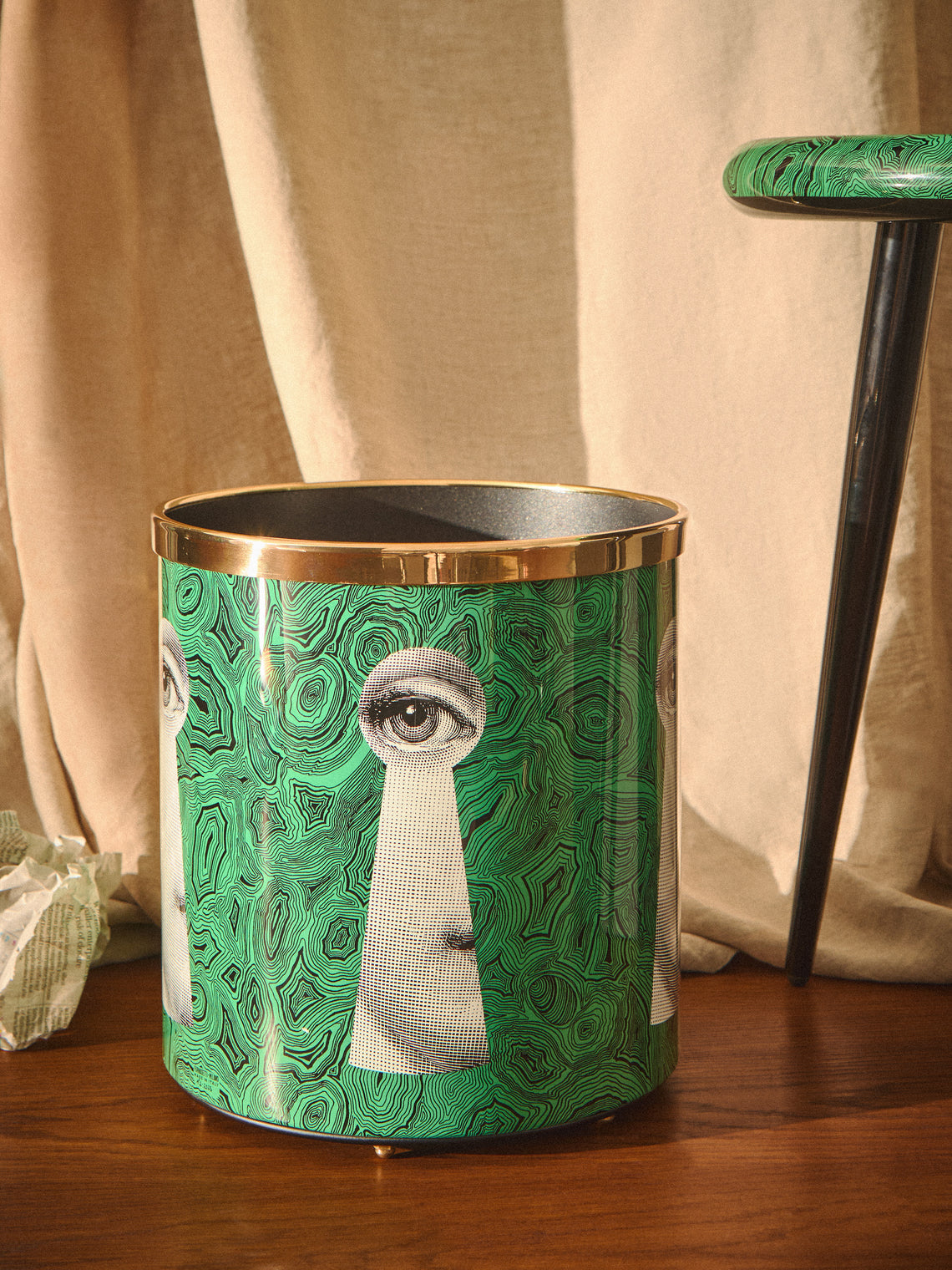 Fornasetti - Serratura Iron Wastepaper Bin - Multiple - ABASK