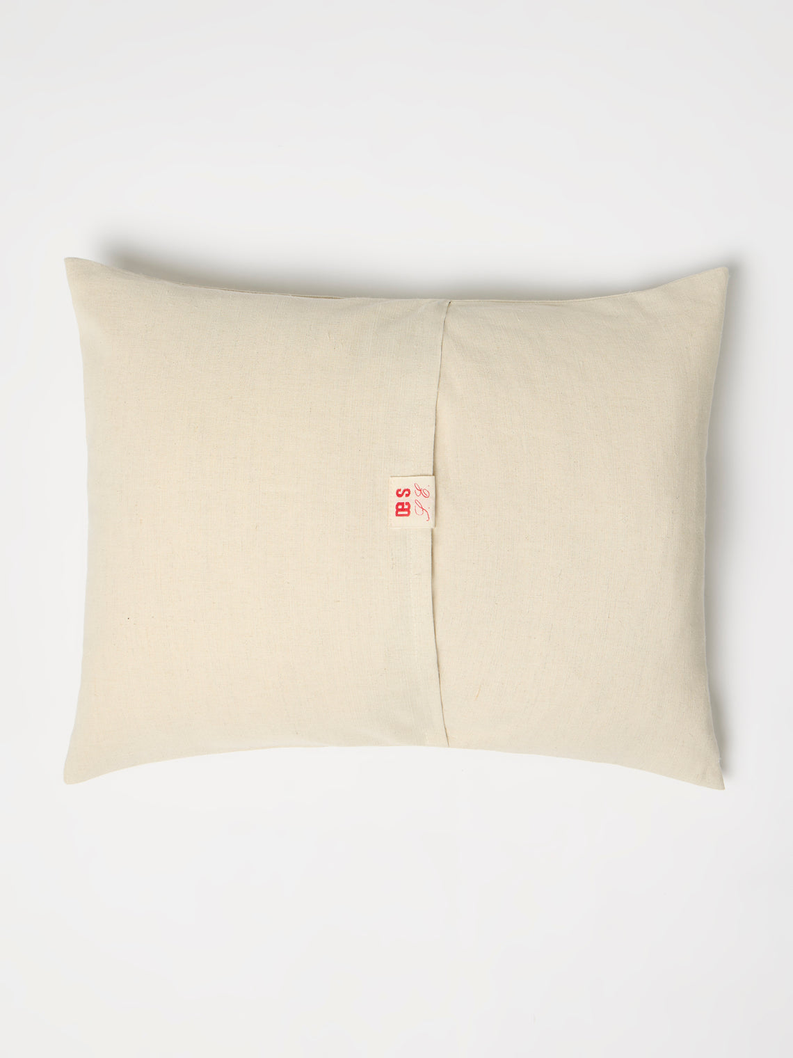 Oeuvres Sensibles - Dog Hand-Embroidered Cotton and Hemp Linen Cushion (15.5in/40cm) - Cream - ABASK
