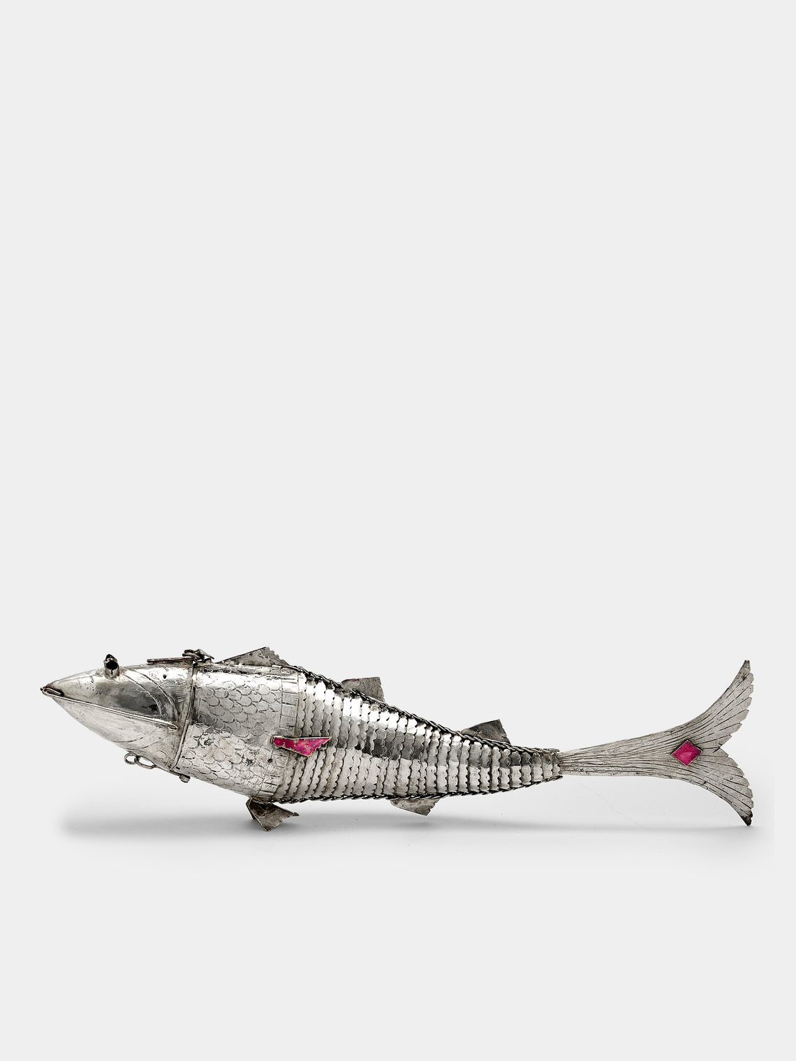 Antique and Vintage - 1890s Solid Silver Articulating Fish - Silver - ABASK - 