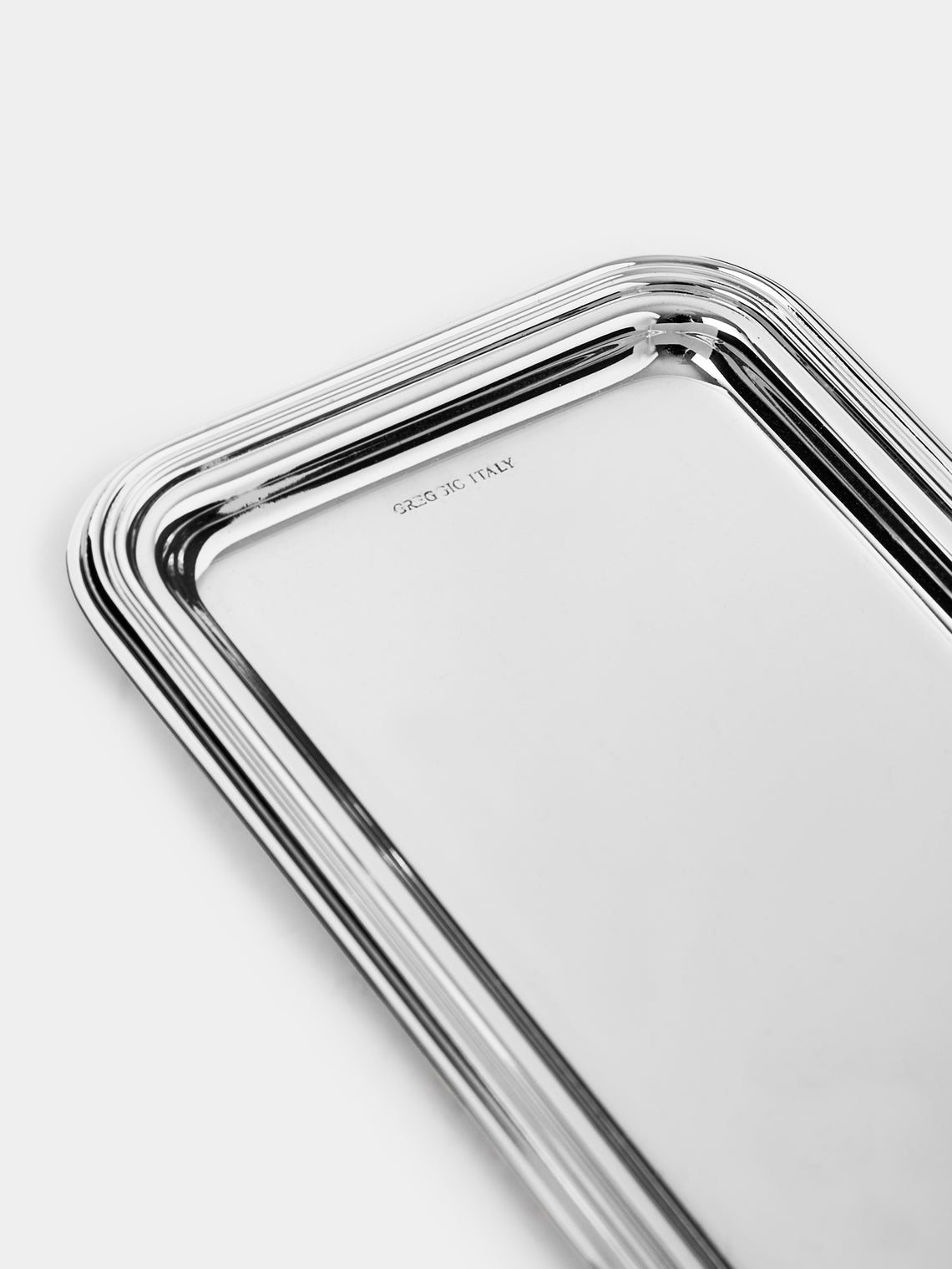 Greggio - English Silver-Plated Pen Tray - Silver - ABASK