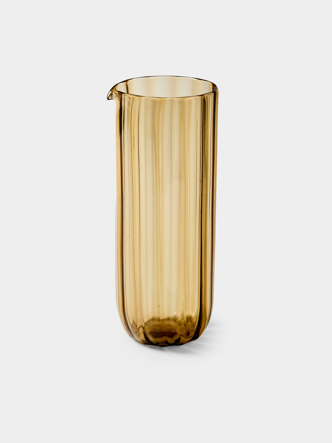 Yali Glass - Wave Hand-Blown Murano Glass Carafe - Brown - ABASK - 