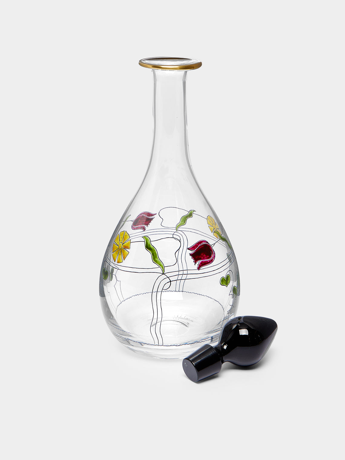 Theresienthal - Serenade Hand-Painted Crystal Wine Decanter -  - ABASK