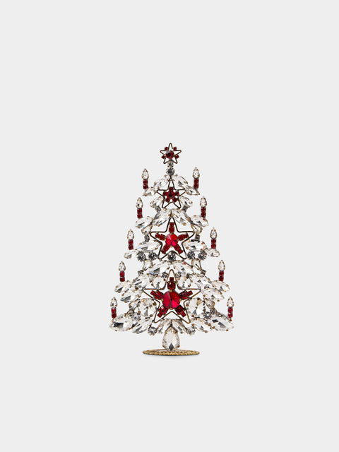 ABASK Decorations - Stars Czech Crystal Tree - Red - ABASK - 