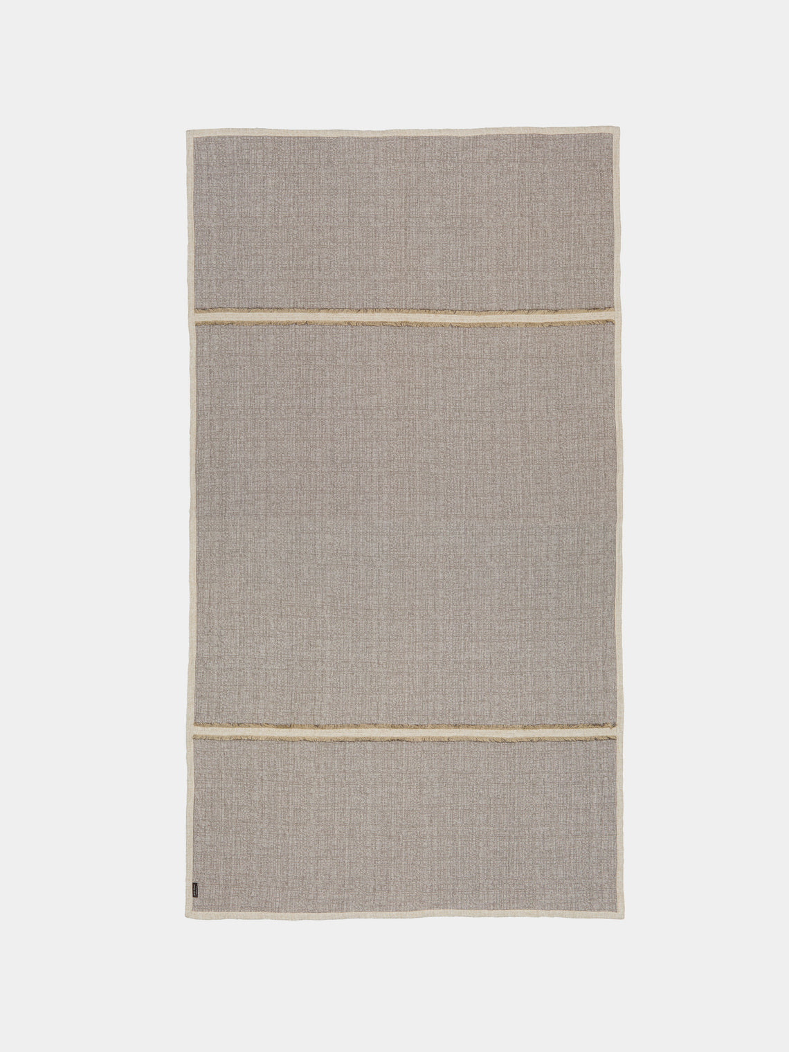 de Le Cuona - Sashiko Linen Blanket (94.5in/2.4m) - Gray - ABASK - 