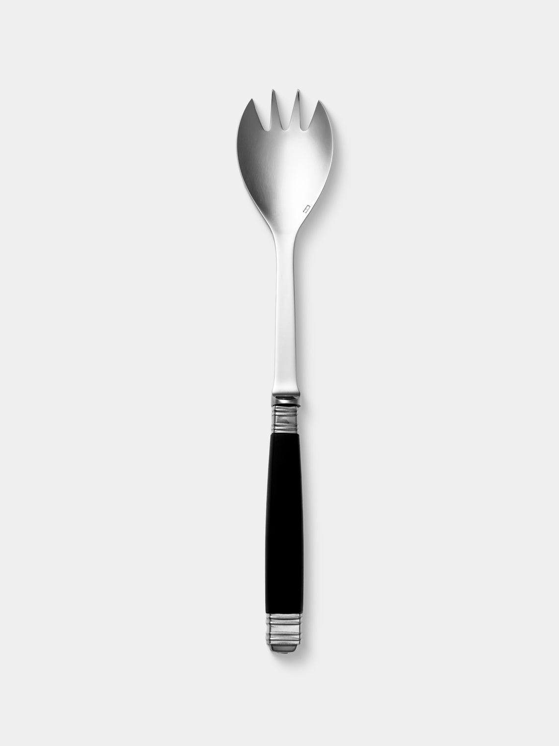 Alain Saint-Joanis - | Set of 2 | Empire Resin Salad Servers - Black - ABASK