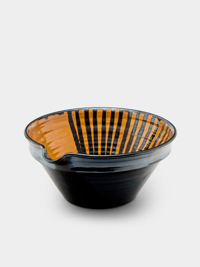 Poterie de Cliousclat - Hand-Marbled Slipware Mixing Bowl - Yellow - ABASK - 