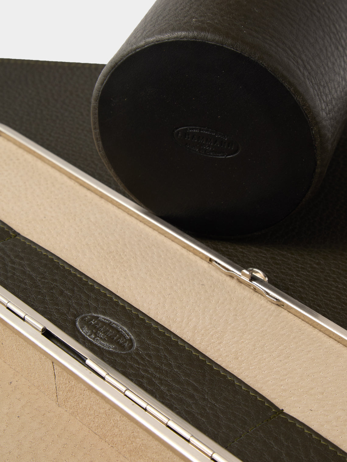 F. Hammann - Leather Desk Set - Green - ABASK