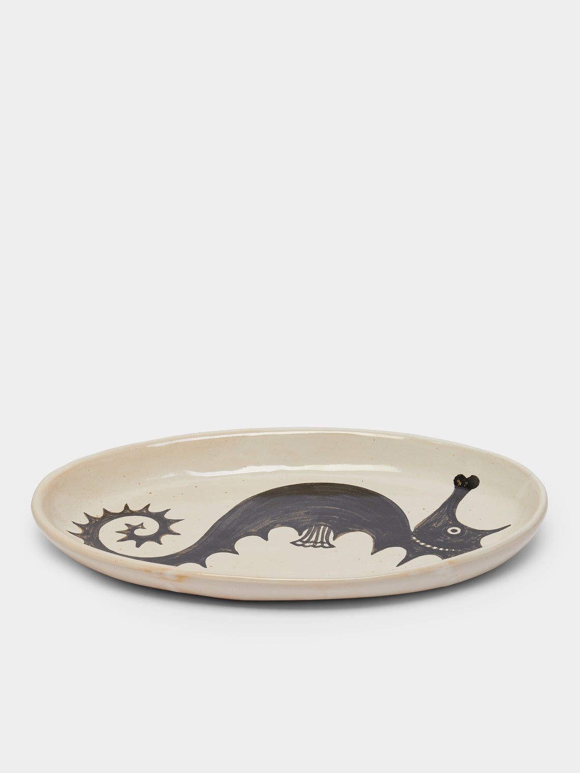 Antique and Vintage - 1970s Yvonne Tison Seahorse Ceramic Platter -  - ABASK