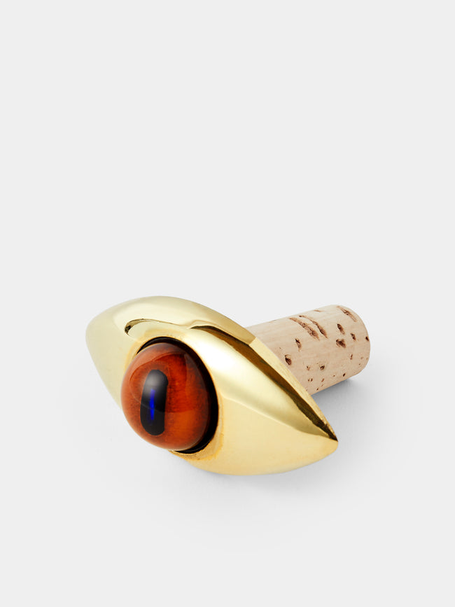 Carl Auböck - Eye Brass Bottle Stopper - Gold - ABASK - 