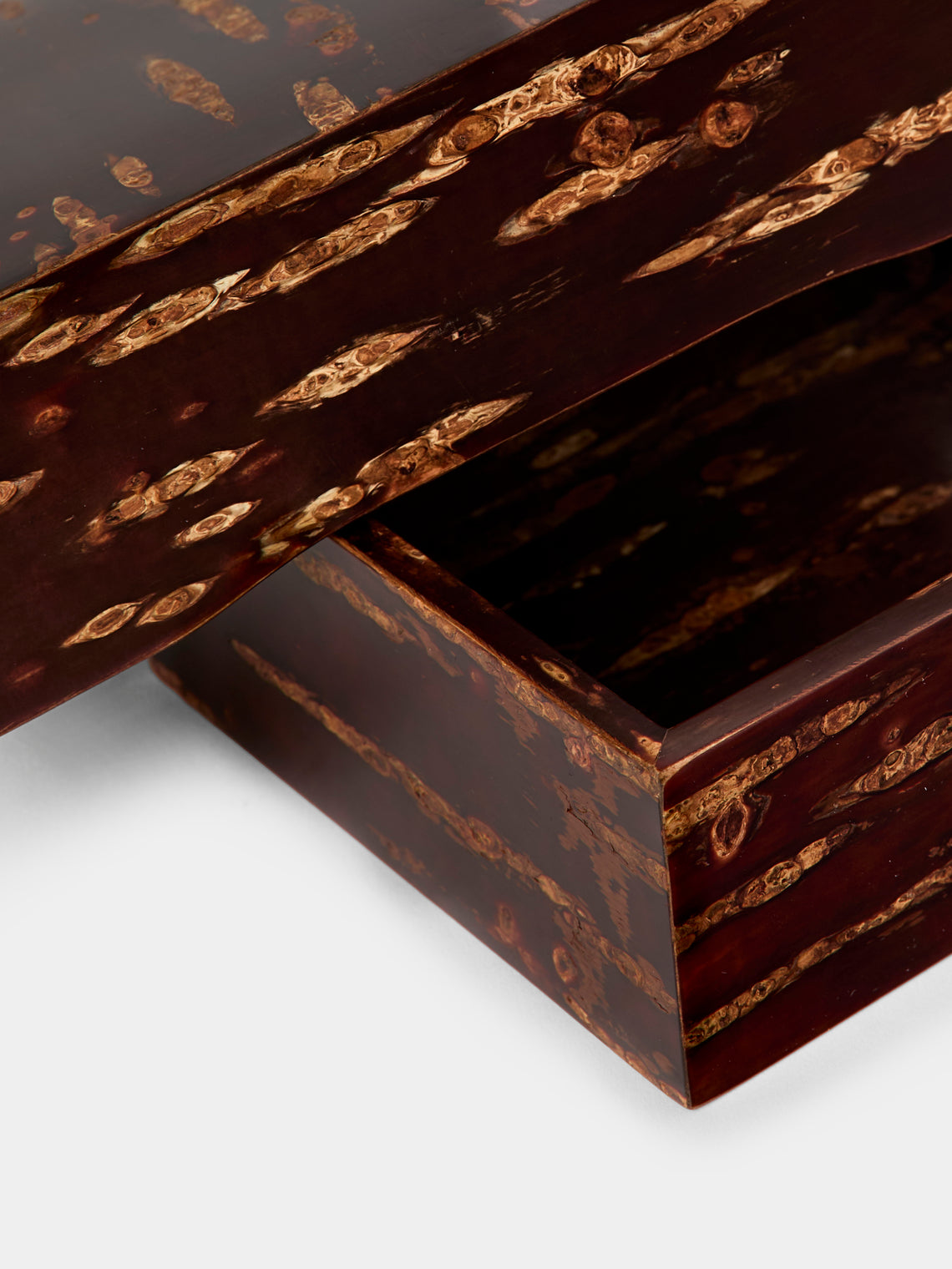 Denshiro - Polished Cherry Bark Storage Box - Brown - ABASK