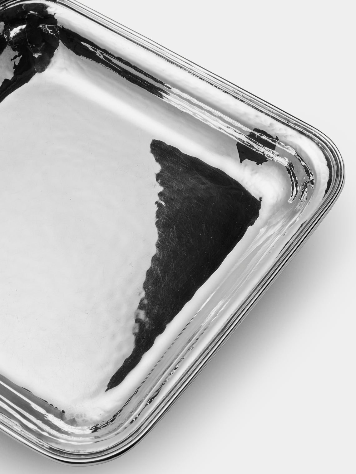 Antique and Vintage - 1970s Solid Silver Square Tray - Silver - ABASK