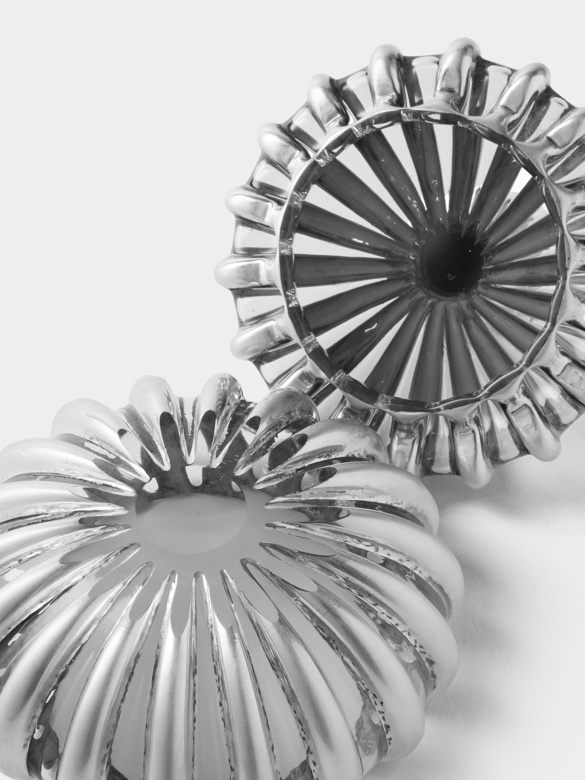 Antique and Vintage - 1940s Art Deco Crystal and Solid Silver Box - Clear - ABASK