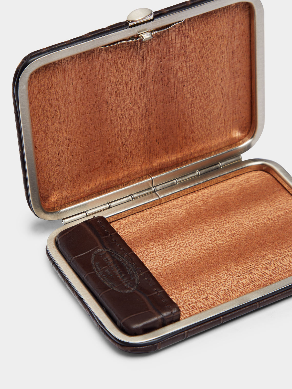F. Hammann - Embossed Leather Cigarette Case -  - ABASK