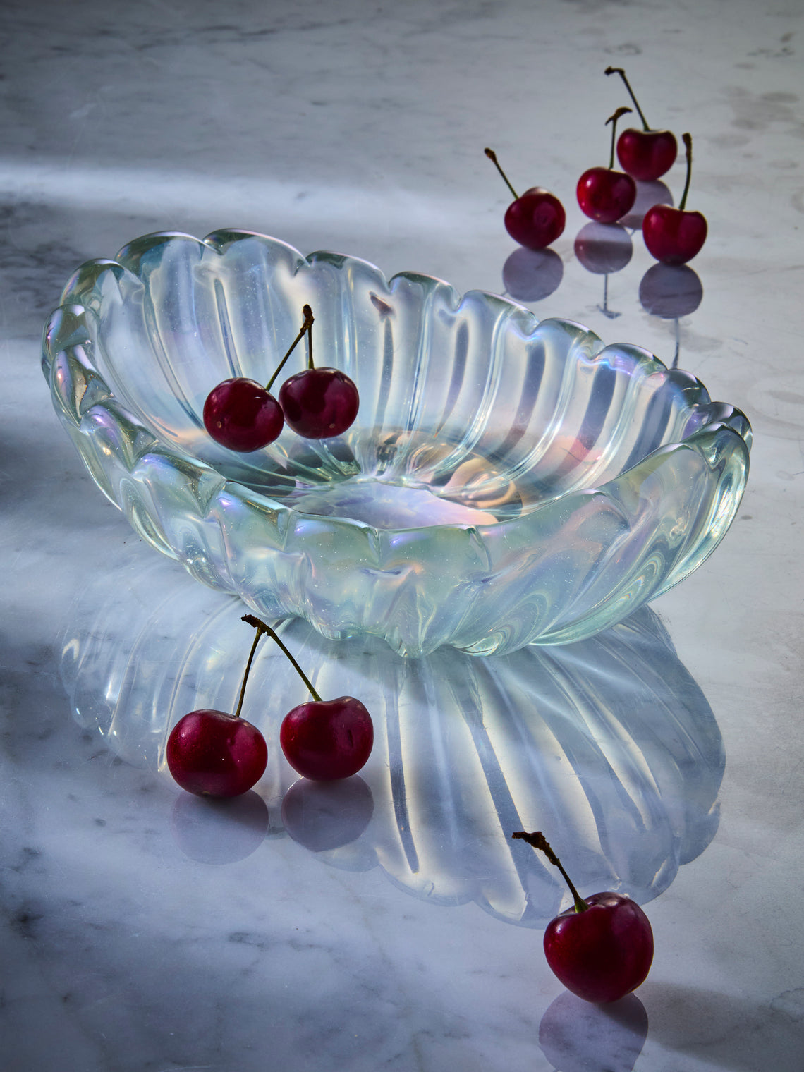 Antique and Vintage - 1950s Barovier Murano Glass Bowl - Clear - ABASK