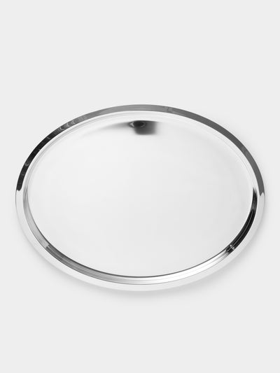 Ercuis - Silver-Plated Oval Tray (19.5in/49cm) - Silver - ABASK - 