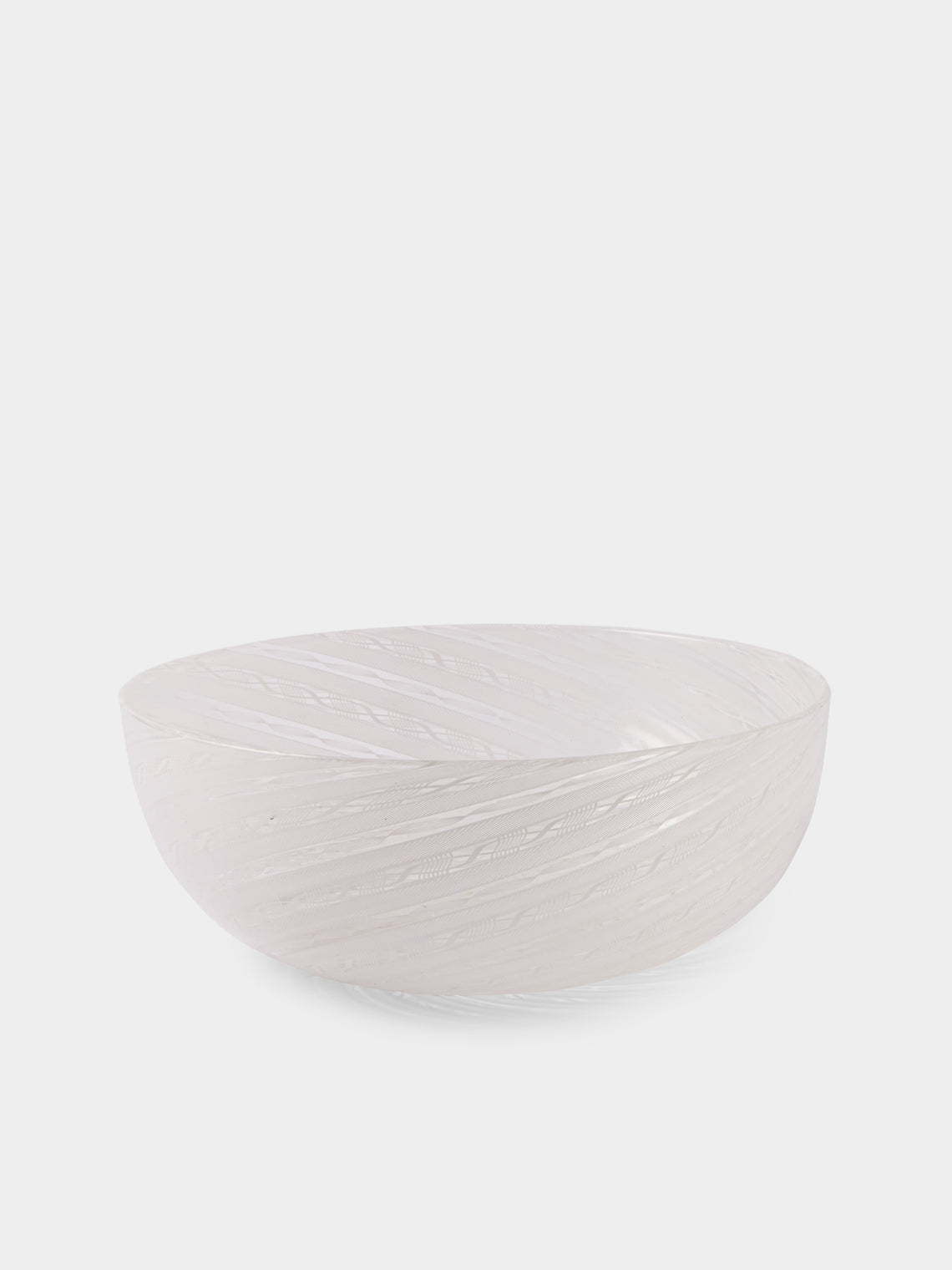 Antique and Vintage - Mid-Century Murano Glass Bowl - White - ABASK - 