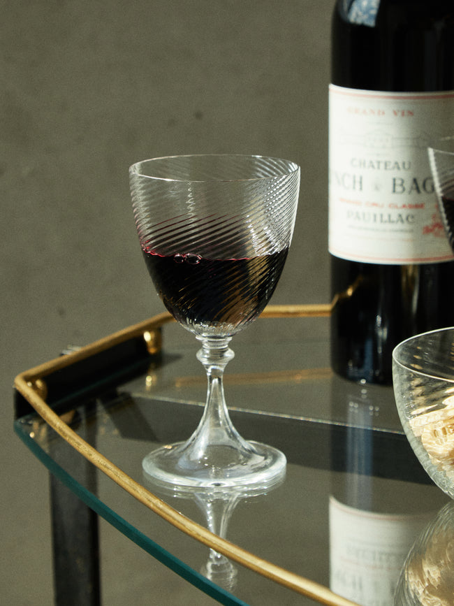 NasonMoretti - Torse Hand-Blown Murano Red Wine Glass - Clear - ABASK