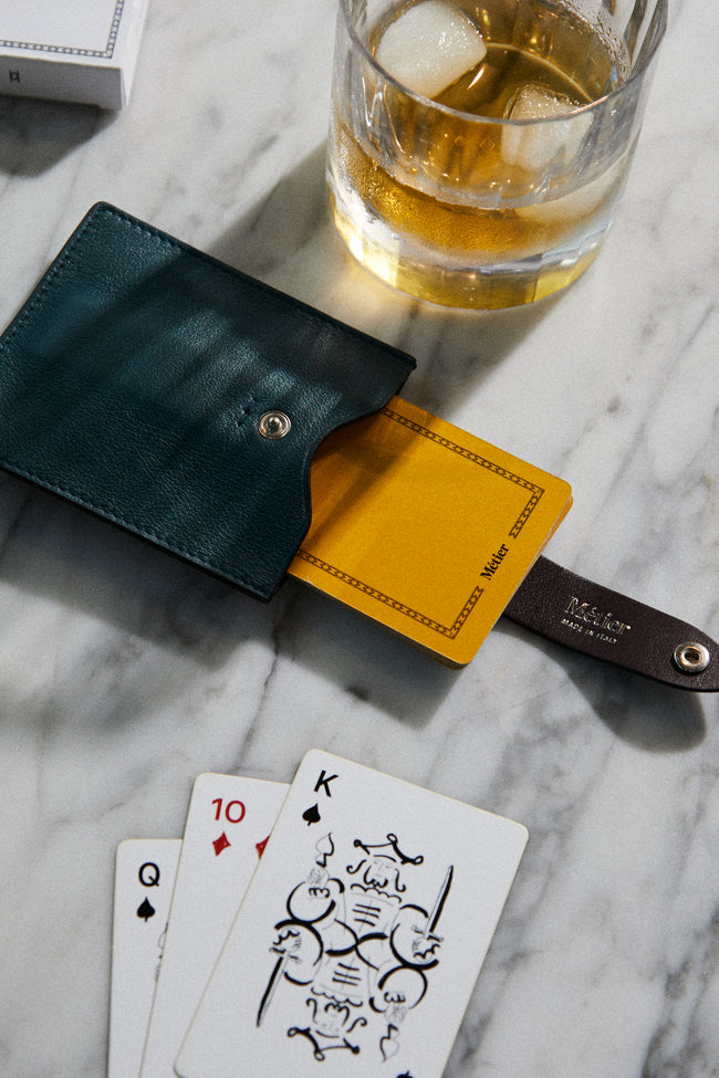 Métier - Playing Cards & Leather Case - Blue - ABASK