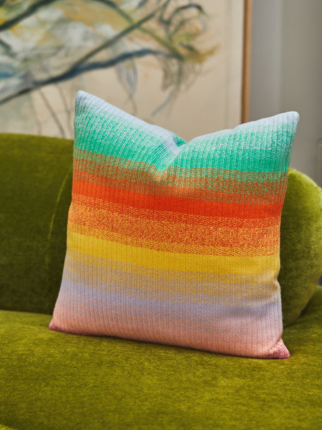Morph Hand-Dyed Cashmere Striped Pillow