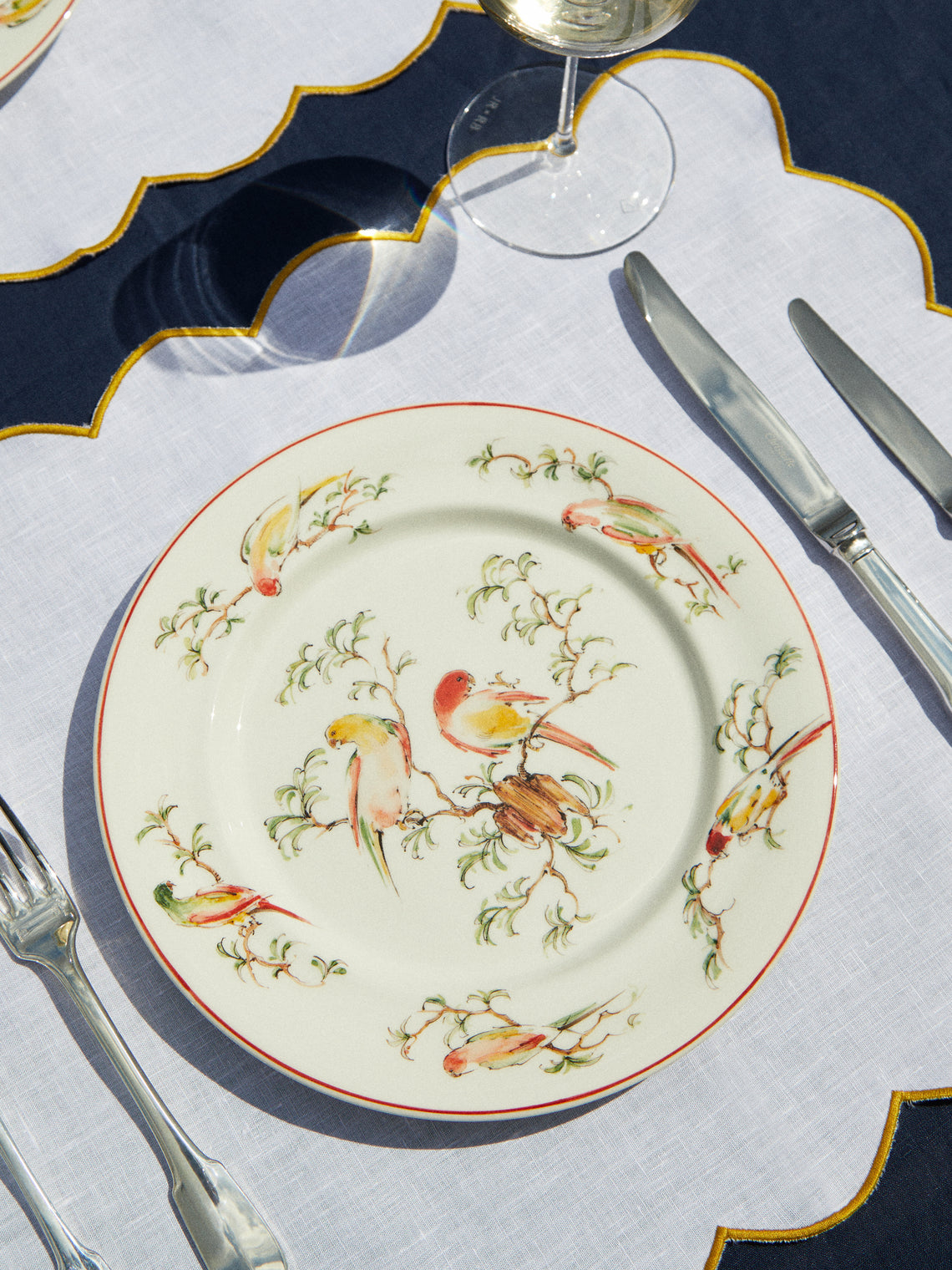 Pappagallini Ceramic Dinner Plates – 10in/25cm (Set of 4)