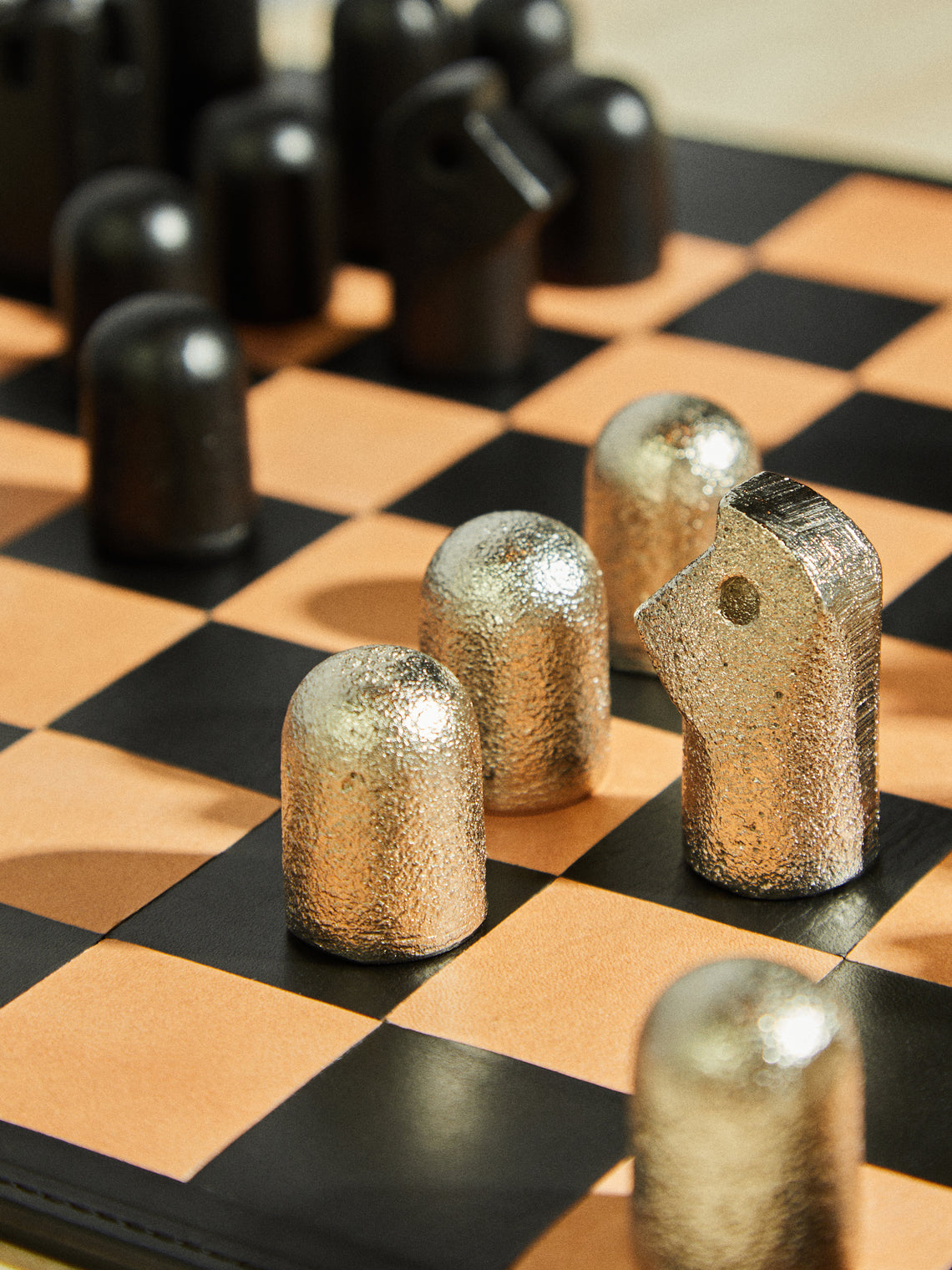 Carl Auböck - Leather and Nickel Chess Set - Metallics - ABASK