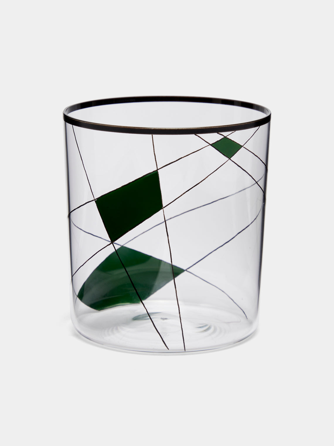 Neo Enamel Hand-Painted Crystal Tumbler
