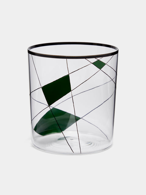 Neo Enamel Hand-Painted Crystal Tumbler