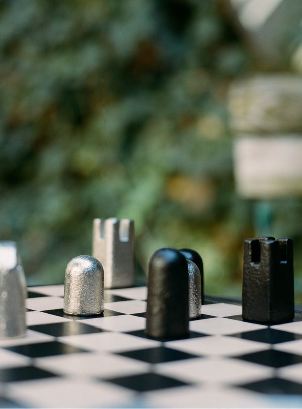 Carl Auböck - Leather and Nickel Chess Set - Metallics - ABASK