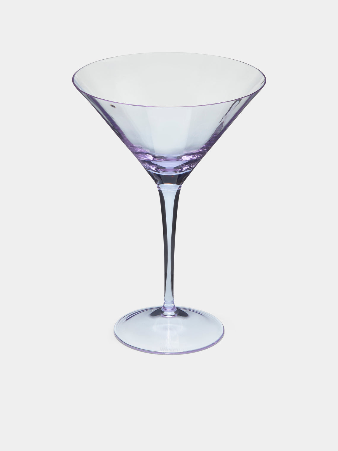 Optic Hand-Blown Crystal Martini Glasses (Set of 2)