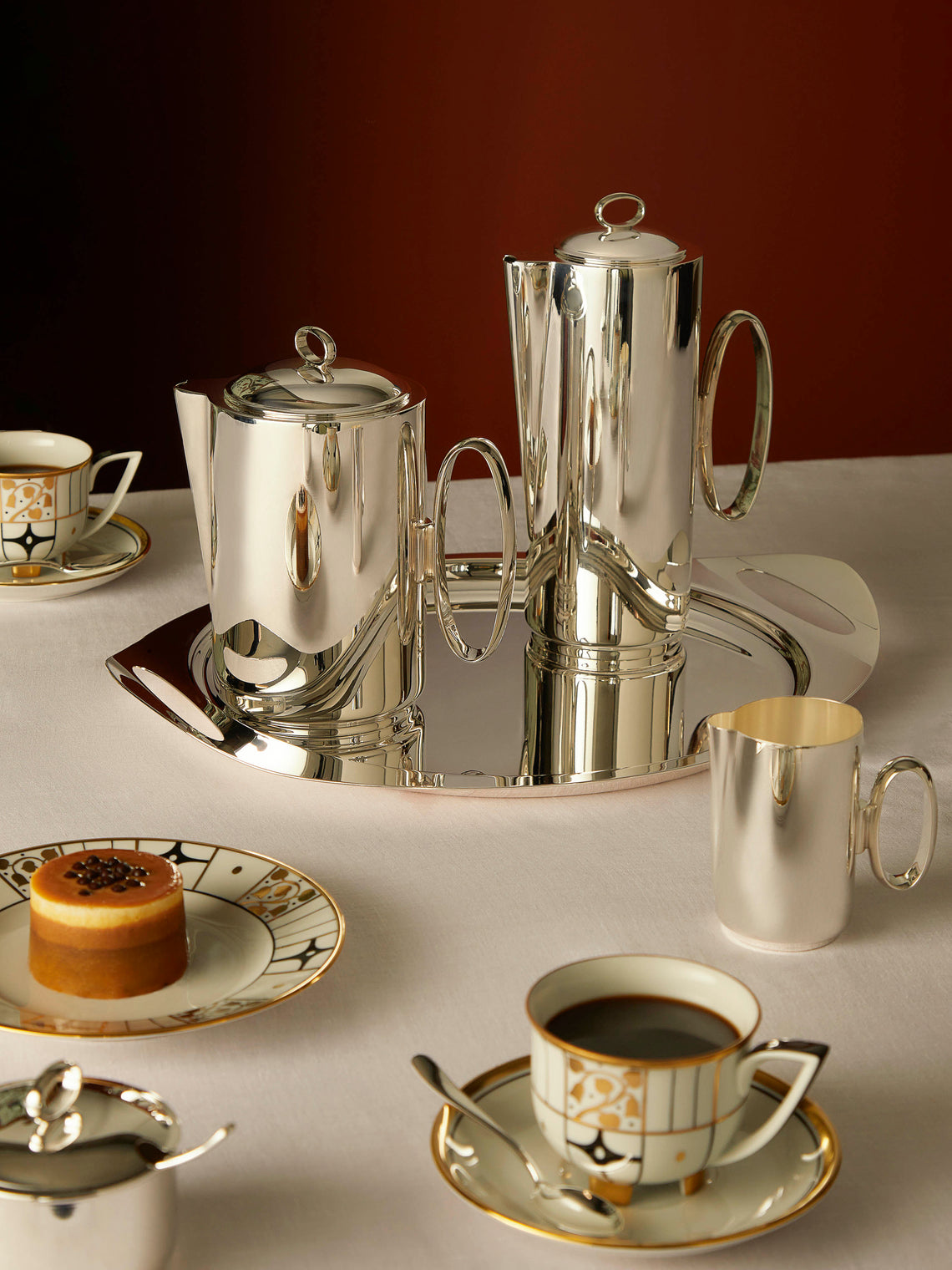 Eye Silver-Plated Tea and Coffee Set