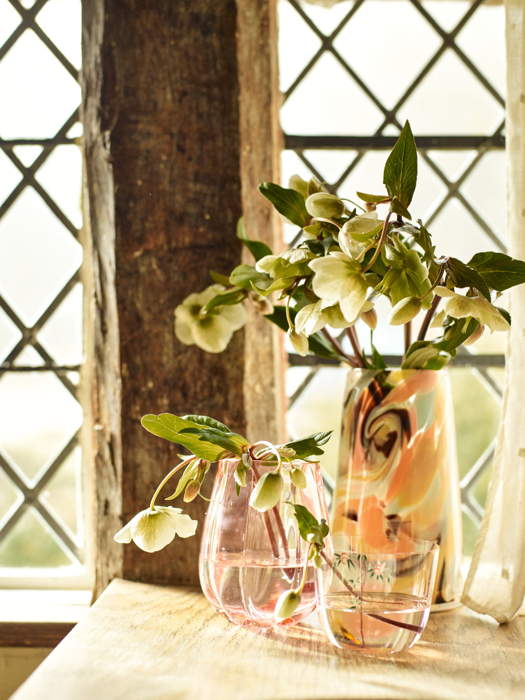 Fiori Posi Hand-Blown Murano Glass Vase