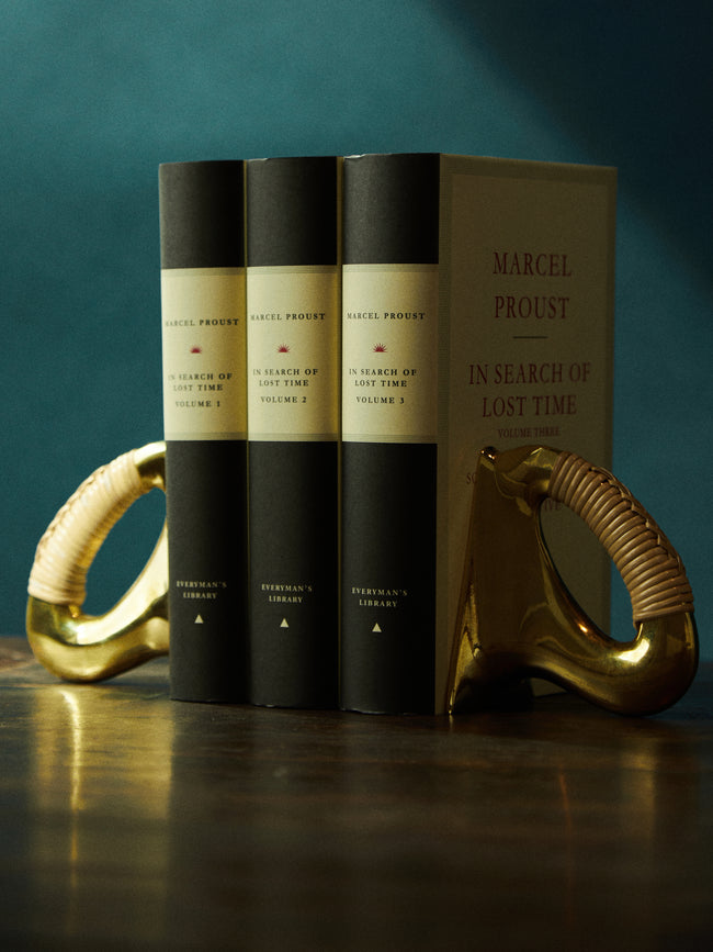 Carl Auböck - Brass and Cane Bookends - Gold - ABASK