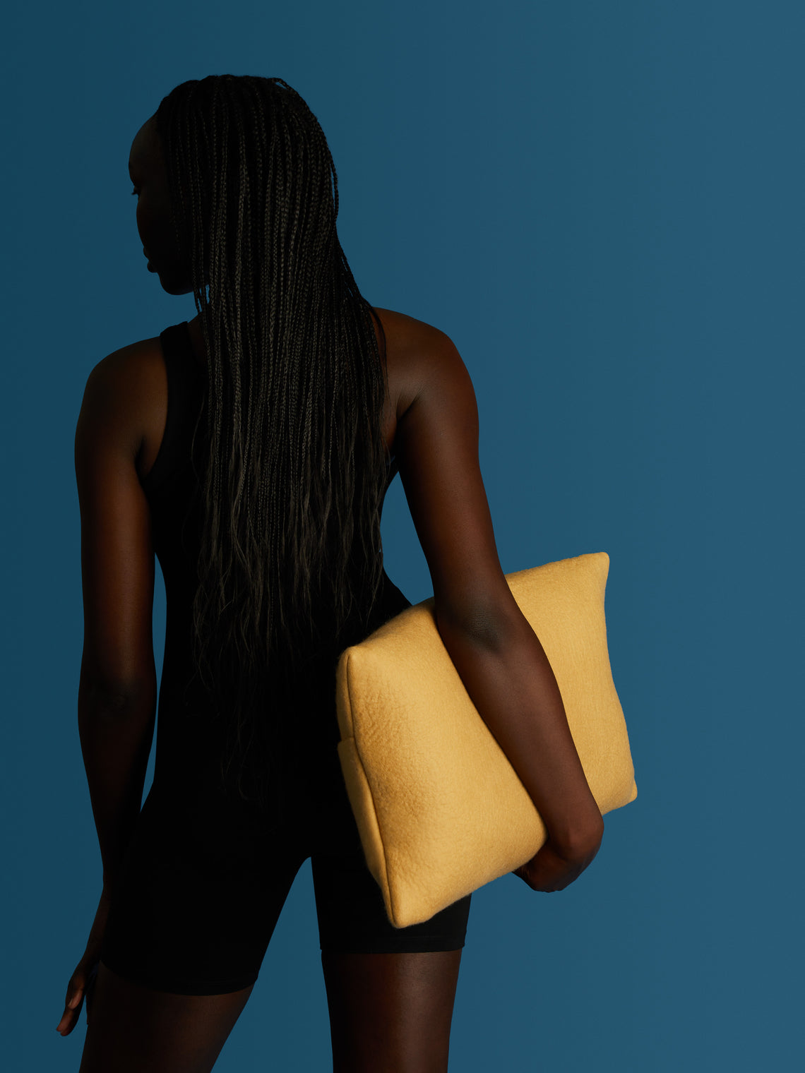 Hand-Dyed Felted Cashmere Cushion (19.5in/50cm)