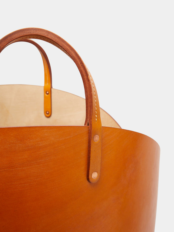 Otis Ingrams - Leather Log Basket -  - ABASK