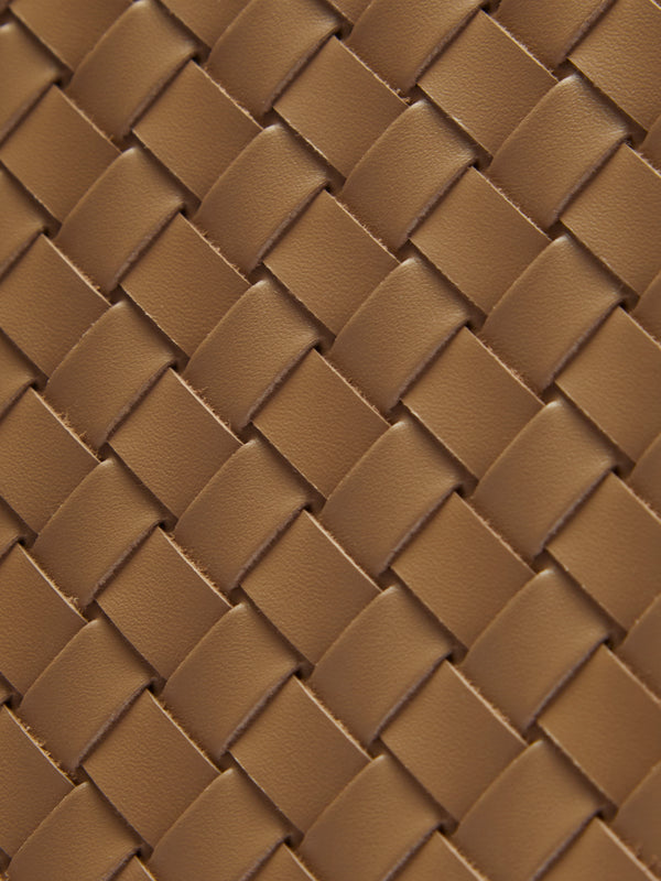 Riviere - Woven Leather Bin -  - ABASK