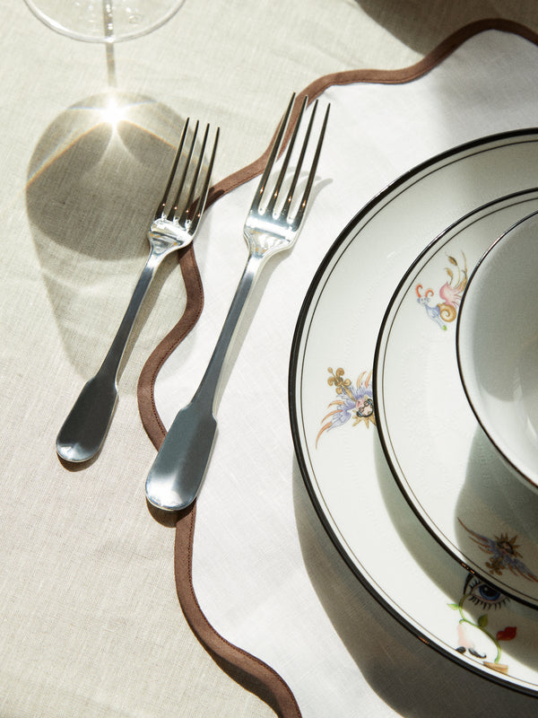 Angela Wickstead - Chiara Scalloped Linen Placemats (Set of 4) -  - ABASK