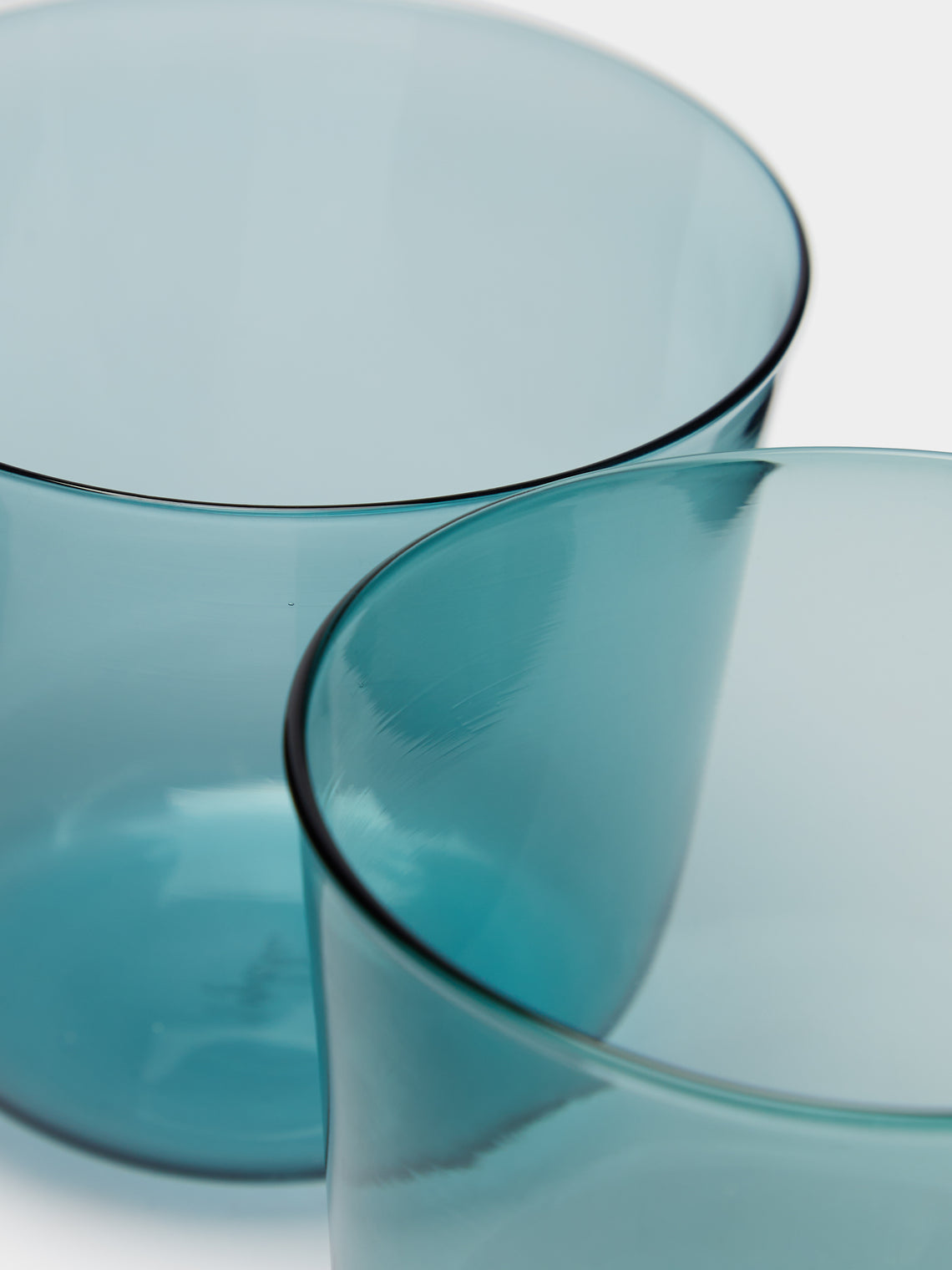 Yali Glass - Vienna Goto Hand-Blown Murano Glass Tumblers (Set of 2) - Blue - ABASK