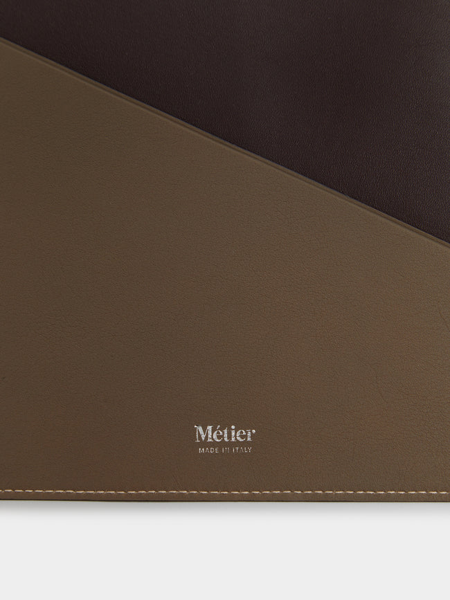 Métier - Leather A4 Document Folder - Taupe - ABASK
