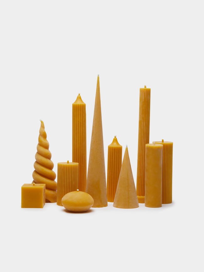Bzzwax - Large Mixed Set of Beeswax Candles - Yellow - ABASK - 