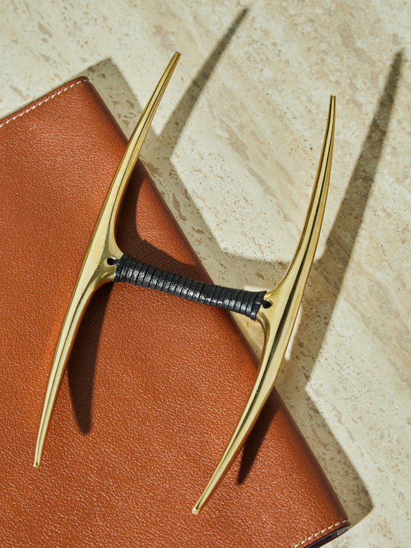 Carl Auböck - Brass and Leather Pen Rest -  - ABASK