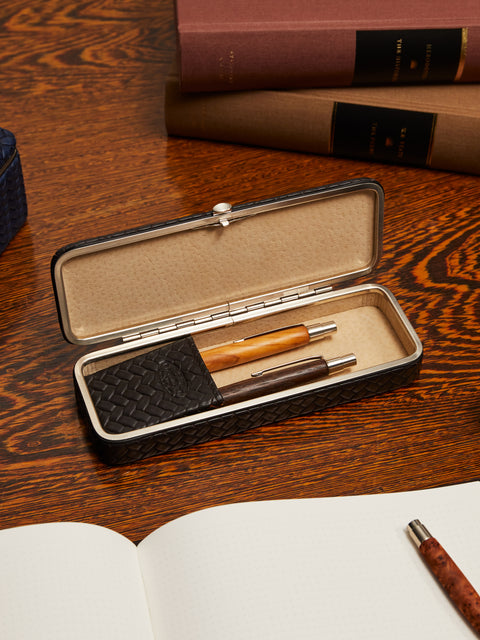 F. Hammann - Leather Pencil Case - Brown - ABASK