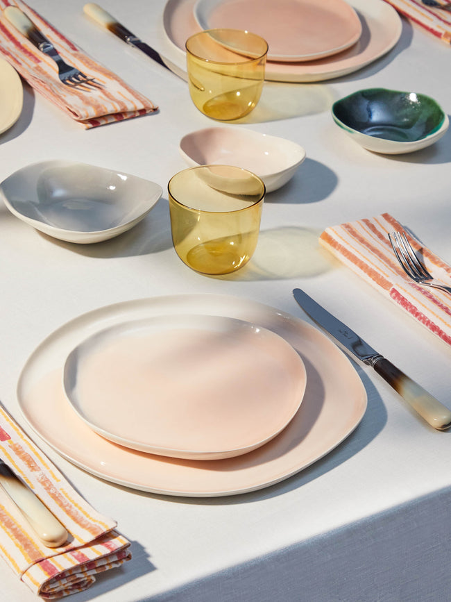 Pottery & Poetry - Hand-Glazed Porcelain Side Plates (Set of 4) -  - ABASK