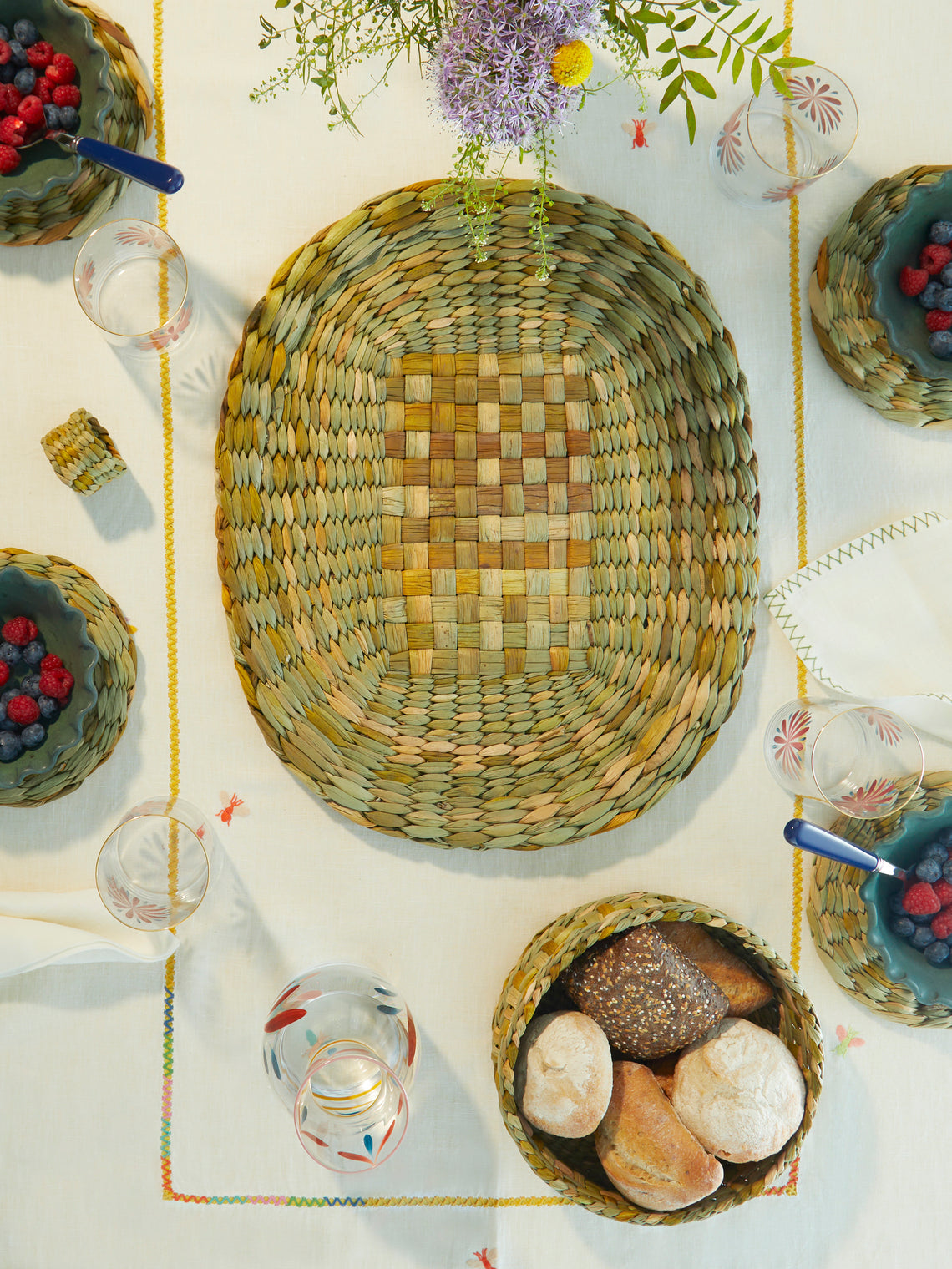 Rush Matters - Handwoven Rush Oval Placemat -  - ABASK