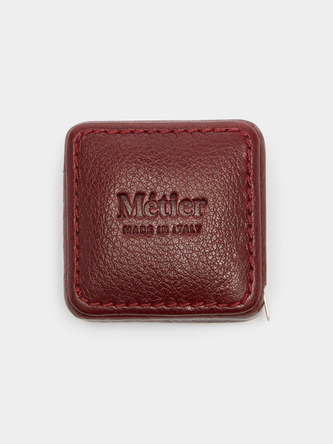 Métier - Leather Measuring Tape - Burgundy - ABASK - 