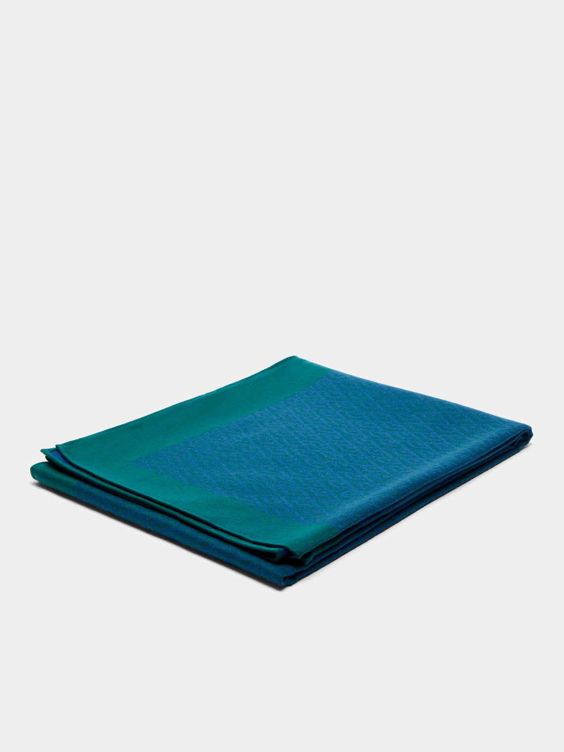 Métier - Jacquard Cashmere Blanket - Green - ABASK