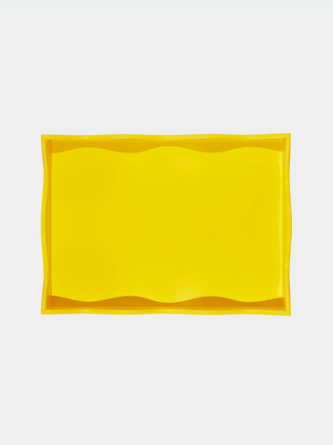 The Lacquer Company - Rita Konig Belles Rives Small Tray - Yellow - ABASK - 