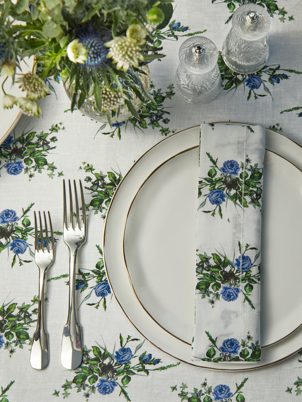 Feldspar - Hand-Painted 24ct Gold and Bone China Dinner Plates (Set of 4) -  - ABASK