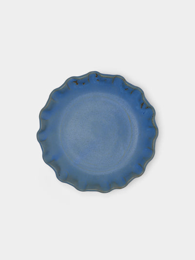 Perla Valtierra - Hand-Glazed Ceramic Lipped Dessert Plates (Set of 4) -  - ABASK - 