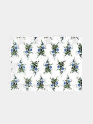 Emilia Wickstead - Floral Linen Placemats (Set of 4) - Light Blue - ABASK - 