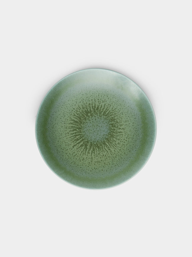 Jaune de Chrome - Todra Porcelain Side Plate - Green - ABASK - 